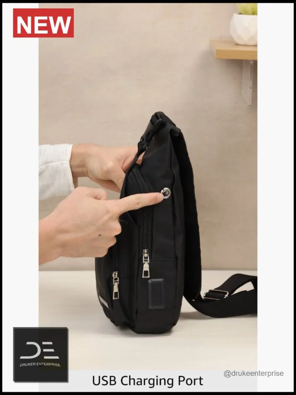 Waterproof Sling Bag Crossbody Backpack Hiking Daypack Multipurpose